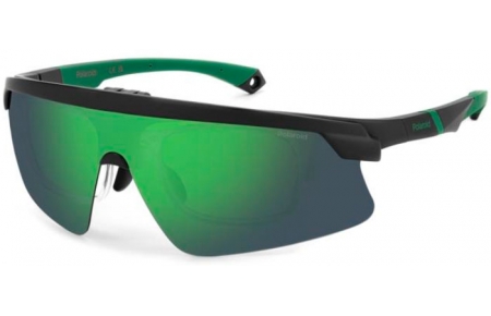 Sunglasses - Polaroid - PLD 7056/CI/S - 3OL (5Z) MATTE BLACK GREEN // GREY GREEN MIRROR POLARIZED