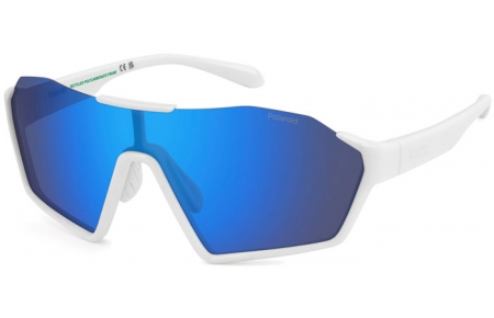 Gafas de Sol - Polaroid - PLD 7062/S - VK6 (5X) WHITE // GREY BLUE MIRROR POLARIZED