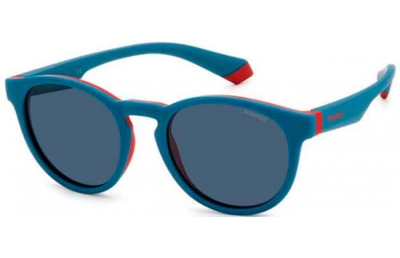 Gafas Junior - Polaroid Junior - PLD 8048/S - CLP (C3) TEAL RED // GREY POLARIZED