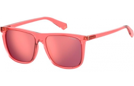 Lunettes de soleil - Polaroid - PLD 6099/S - 733 (OZ) TRANSPARENT PINK // RED MIRROR POLARIZED