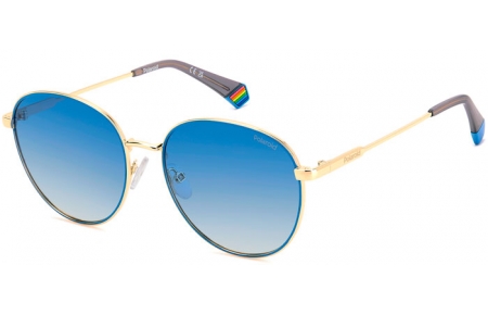 Lunettes de soleil - Polaroid - PLD 6215/S/X - LKS (Z7) GOLD BLUE // BLUE GRADIENT POLARIZED