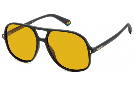 Sunglasses - Polaroid - PLD 6217/S - 003 (MU) MATTE BLACK // YELLOW POLARIZED