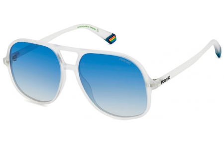 Sunglasses - Polaroid - PLD 6217/S - 2M4 (Z7) MATTE CRYSTAL // BLUE GRADIENT POLARIZED