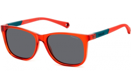 Lunettes Junior - Polaroid Junior - PLD 8058/S - C9A (M9) RED // GREY POLARIZED