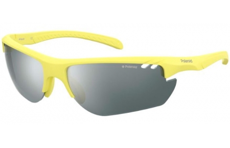 Lunettes de soleil - Polaroid - PLD 7026/S - 2V7 (EX) MATTE YELLOW // GREY SILVER MIRROR POLARIZED