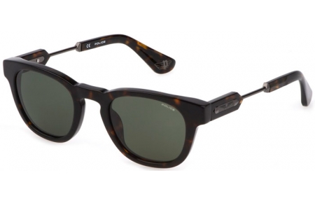 Gafas de Sol - Police - SPLF70 - 0722  SHINY DARK HAVANA // GREEN