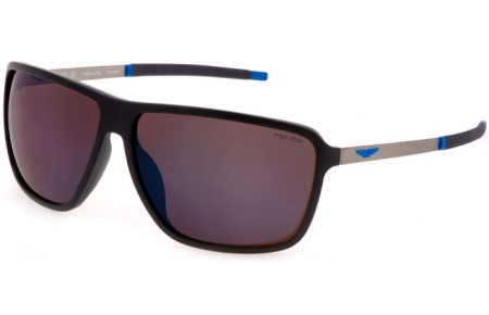 Lunettes de soleil - Police - SPLL15 - V78B  MATTE BLACK // BROWN MIRROR BLUE