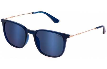 Sunglasses - Police - SPLL77 - 6G5P  SHINY TRANSPARENT BLUE // GREY MIRROR BLUE