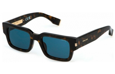 Lunettes de soleil - Police - SPLP32 - 0722  SHINY DARK HAVANA // BLUE