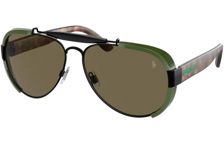 Sunglasses - POLO Ralph Lauren - PH3129 - 5001/3 MATTE BLACK // BROWN