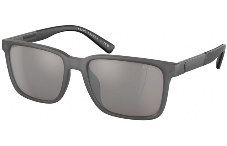 Gafas de Sol - POLO Ralph Lauren - PH4189U - 56966G  TRANSPARENT MATTE GREY // LIGHT GREY MIRROR SILVER