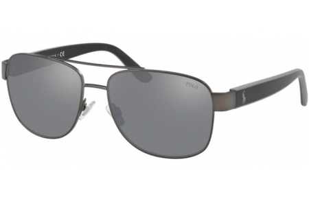 Gafas de Sol - POLO Ralph Lauren - PH3122 - 91576G MATTE DARK GUNMETAL // LIGHT GREY MIRROR BLACK