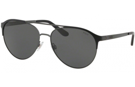 Sunglasses - POLO Ralph Lauren - PH3123 - 936587 MATTE DARK GUNMETAL BLACK // GREY