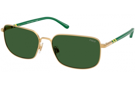 Lunettes de soleil - POLO Ralph Lauren - PH3159 - 947771  SEMI SHINY PALE GOLD // GREEN BOTTLE