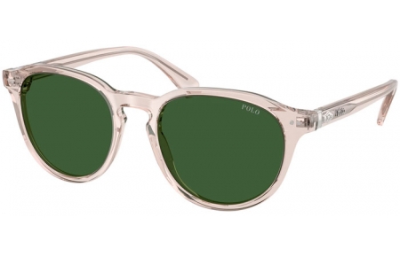 Sunglasses - POLO Ralph Lauren - PH4221 - 611771  SHINY LIGHT TAUPE TRANSPARENT // BOTTLE GREEN