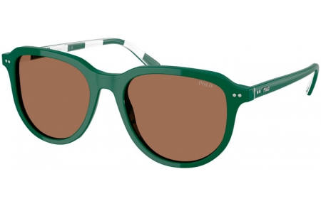 Lunettes de soleil - POLO Ralph Lauren - PH4225 - 542173  SHINY DARK GREEN // DARK BROWN