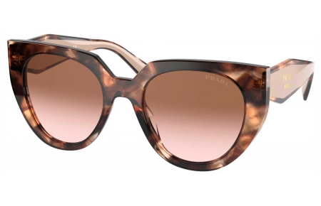 Gafas de Sol - Prada - SPR 14WS - 01R0A6 CARAMEL TORTOISE POWDER // BROWN GRADIENT