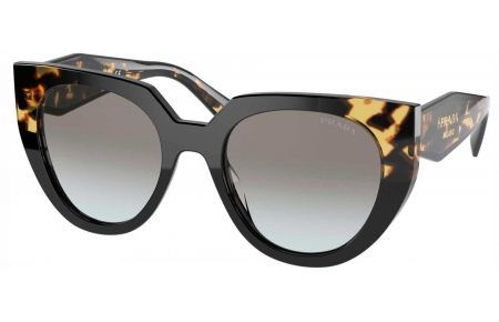 Gafas de Sol - Prada - SPR 14WS - 3890A7 BLACK MEDIUM TORTOISE // GREY GRADIENT