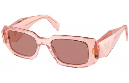 Gafas de Sol - Prada - SPR 17WS - 19Q10D  TRANSPARENT PEACH // LIGHT BROWN