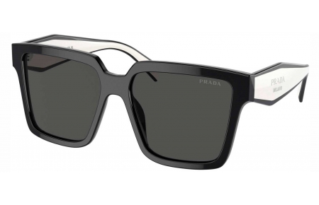 Gafas de Sol - Prada - SPR 24ZS - 1AB5S0  BLACK // DARK GREY