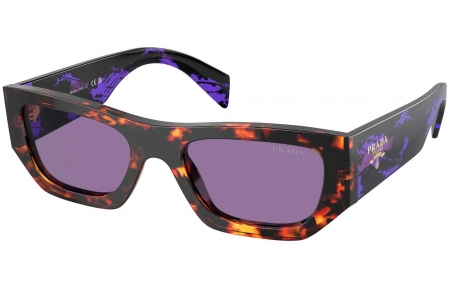 Gafas de Sol - Prada - SPR A01S - 14O50B  HAVANA // INSIDE SILVER VIOLET MIRROR