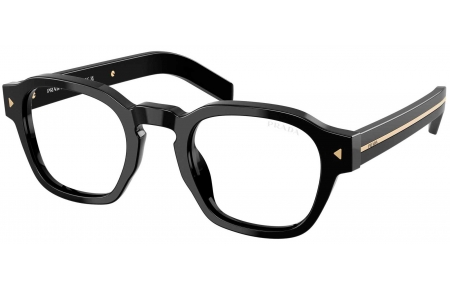 Gafas de Sol - Prada - SPR A16S - 16K60K  BLACK // CLEAR BLUE LIGHT FILTER