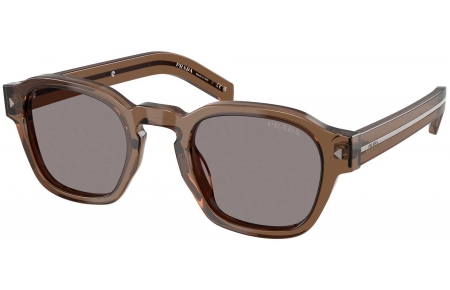 Gafas de Sol - Prada - SPR A16S - 28I03D  TRANSPARENT CLAY // LIGHT GREY