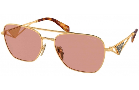 Gafas de Sol - Prada - SPR A50S - 5AK08M  GOLD // DARK VIOLET