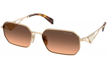 Gafas de Sol - Prada - SPR A51S - ZVN50C  PALE GOLD // GREY GRADIENT BROWN