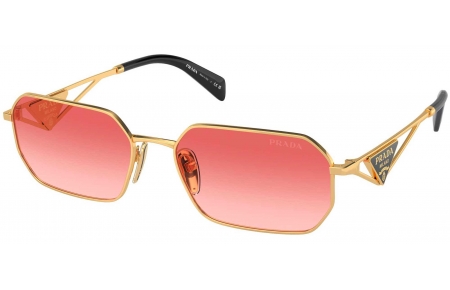 Gafas de Sol - Prada - SPR A51S - 5AK40C  GOLD // RED GRADIENT PINK