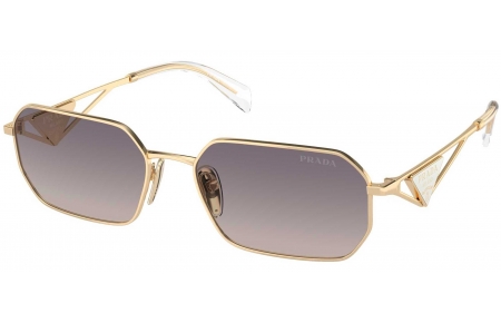 Gafas de Sol - Prada - SPR A51S - ZVN30C  LIGHT GOLD // BLUE GRADIENT MIRROR
