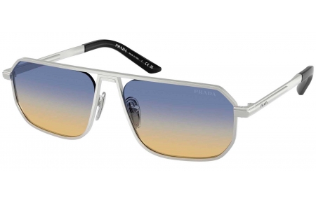 Gafas de Sol - Prada - SPR A53S - 27506Z  MATTE SILVER // DARK BLUE GRADIENT YELLOW