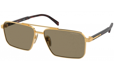 Gafas de Sol - Prada - SPR A57S - 5AK90F  GOLD // BROWN