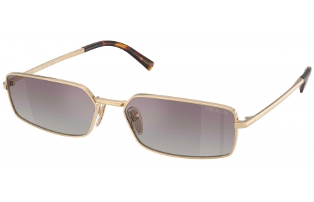 Gafas de Sol - Prada - SPR A60S - ZVN30C  PALE GOLD // BLUE GRADIENT MIRROR SILVER