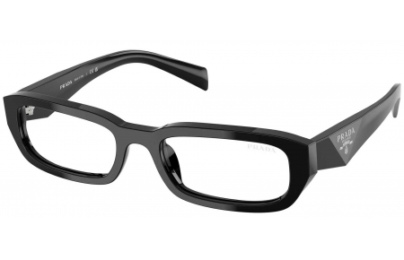 Gafas de Sol - Prada - SPR B06S - 16K08N  BLACK // CLEAR BLUE LIGHT FILTER