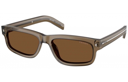 Gafas de Sol - Prada - SPR B11S - 18T70F  TRANSPARENT TERRA // DARK BROWN