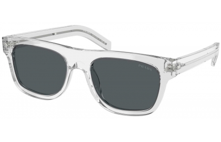 Gafas de Sol - Prada - SPR B12S - 12R07T  TRANSPARENT GREY //DARK BLUE