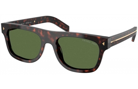 Gafas de Sol - Prada - SPR B12S - 17N20G  TORTOISE ROOT // GREEN POLARIZED