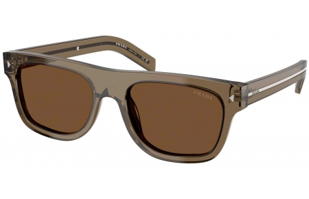 Gafas de Sol - Prada - SPR B12S - 18T70F  TRANSPARENT TERRA // DARK BROWN