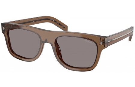 Gafas de Sol - Prada - SPR B12S - 28I03D  TRANSPARENT CLAY // LIGHT GREY