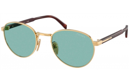 Gafas de Sol - Prada - SPR B51S - 5AK40K  SHINY GOLD // LIGHT GREEN