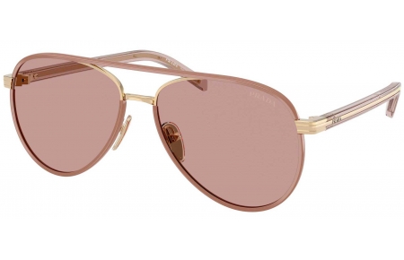 Gafas de Sol - Prada - SPR B57S - 24E20I  PECAN PALE GOLD // BROWN LIGHT PURPLE