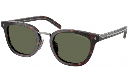 Gafas de Sol - Prada - SPR C01SD - 17N03R  ROOT HAVANA // GREEN POLARIZED