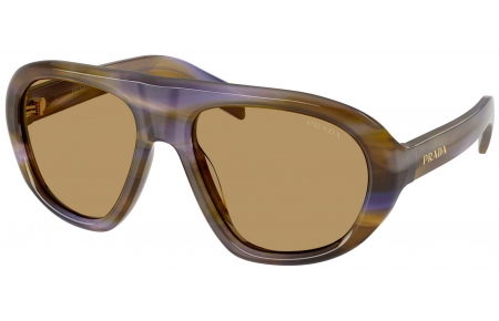 Gafas de Sol - Prada - SPR C05S - 23G70G  STRIPED LAGOON // OLIVE GREEN