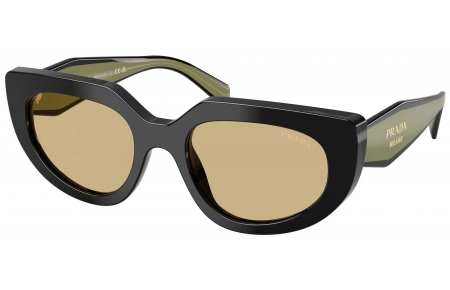 Gafas de Sol - Prada - SPR D02S - 03K10R  BLACK // YELLOW
