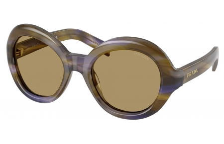 Gafas de Sol - Prada - SPR D08SU - 23G70G  STRIPED LAGOON // OLIVE GREEN