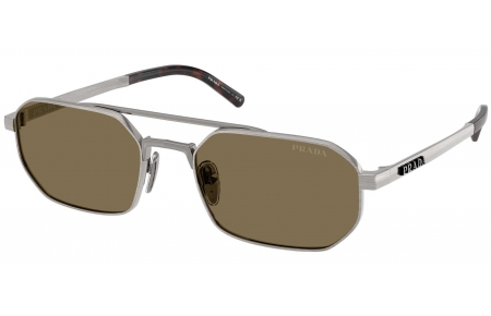 Gafas de Sol - Prada - SPR D53S - 23J90F  SATIN GUNMETAL // LIGHT BROWN