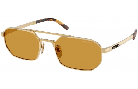Gafas de Sol - Prada - SPR D53S - 24J50P  SATIN GOLD // DARK HONEY