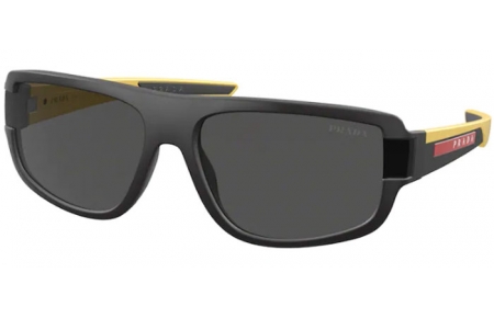 Gafas de Sol - Prada Linea Rossa - SPS 03WS - 08W06F BLACK RUBBER YELLOW // DARK GREY