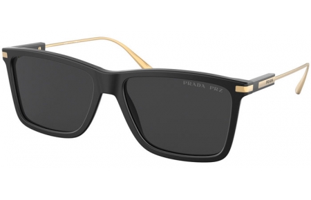 Sunglasses - Prada - SPR 01ZS - 1BO08G MATTE BLACK // BLACK POLARIZED